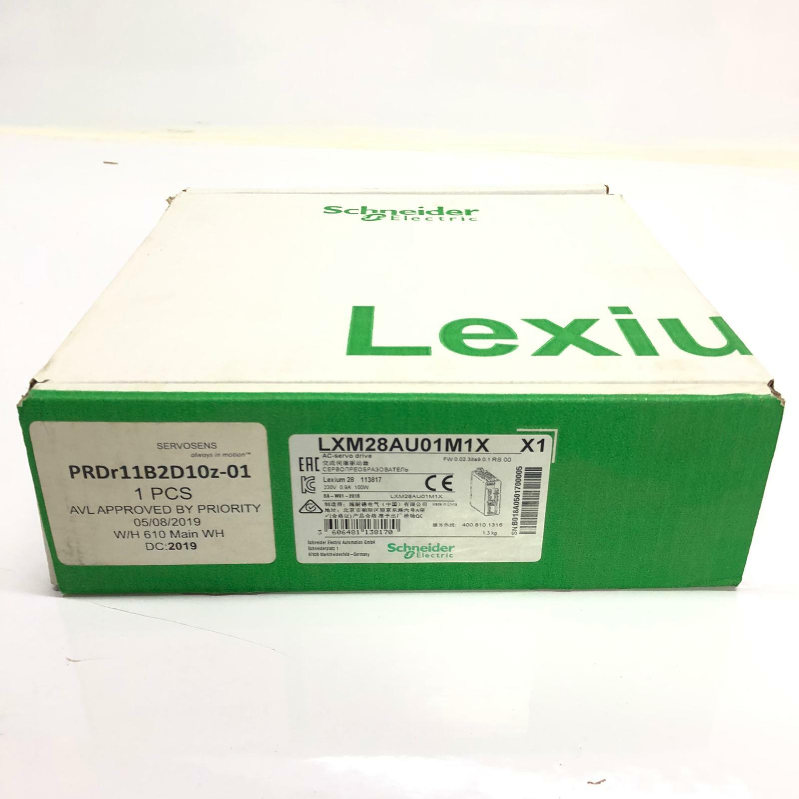 Schneider Electric Lexium 28 LXM28AU01M1X 113817 AC Servo Drive 230V 0.9A 100W