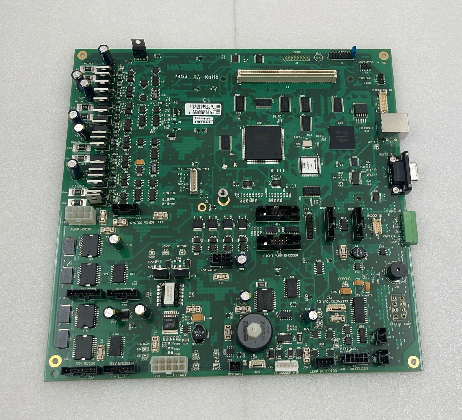 Waters Alliance 210000345 BIO QSM pump board PCB front view