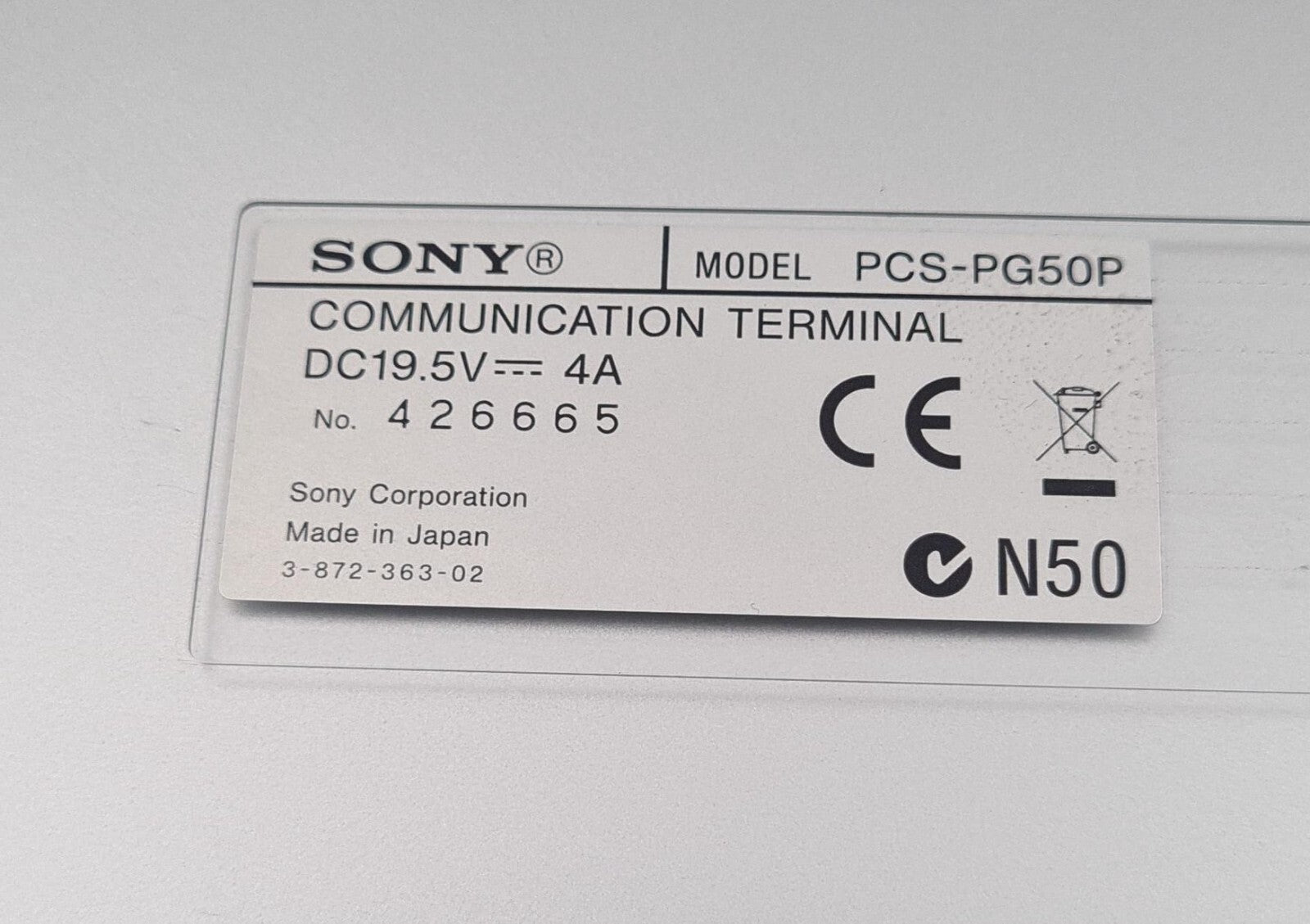 SONY IPELA PCS-PG50P Video Communication Terminal