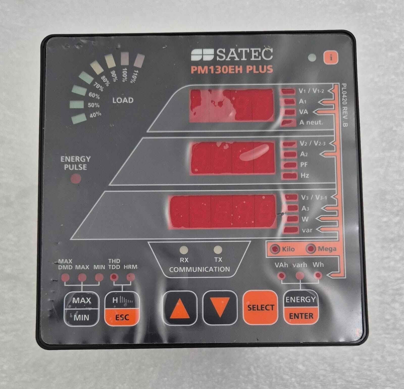 **NEW** SATEC PM130EH PLUS Multi-functional Power Meter PM130EH-PLUS-5-50HZ-ACDC