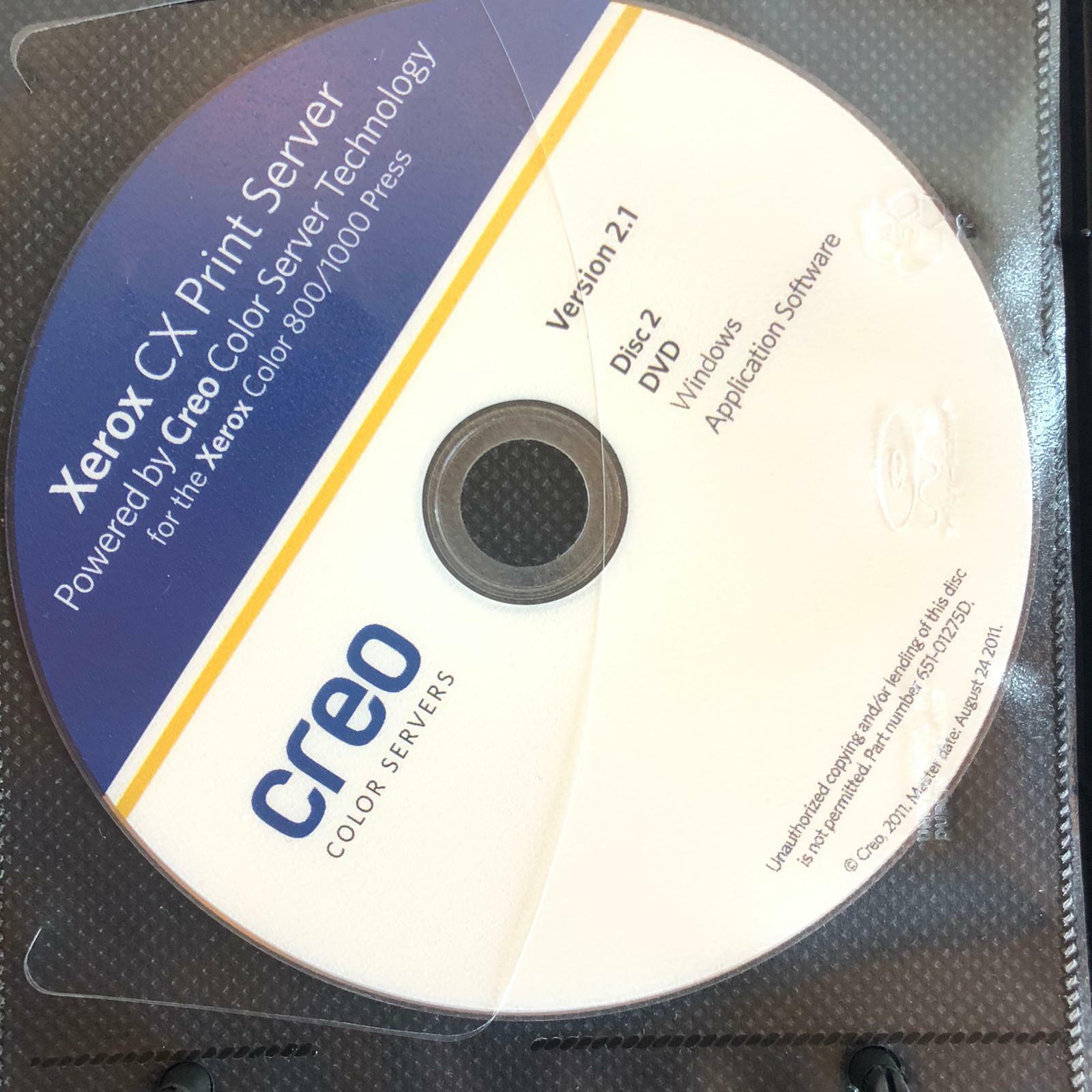 Xerox CX Print Server Creo Color 800/1000 Press Version 2.1 Mac/OS