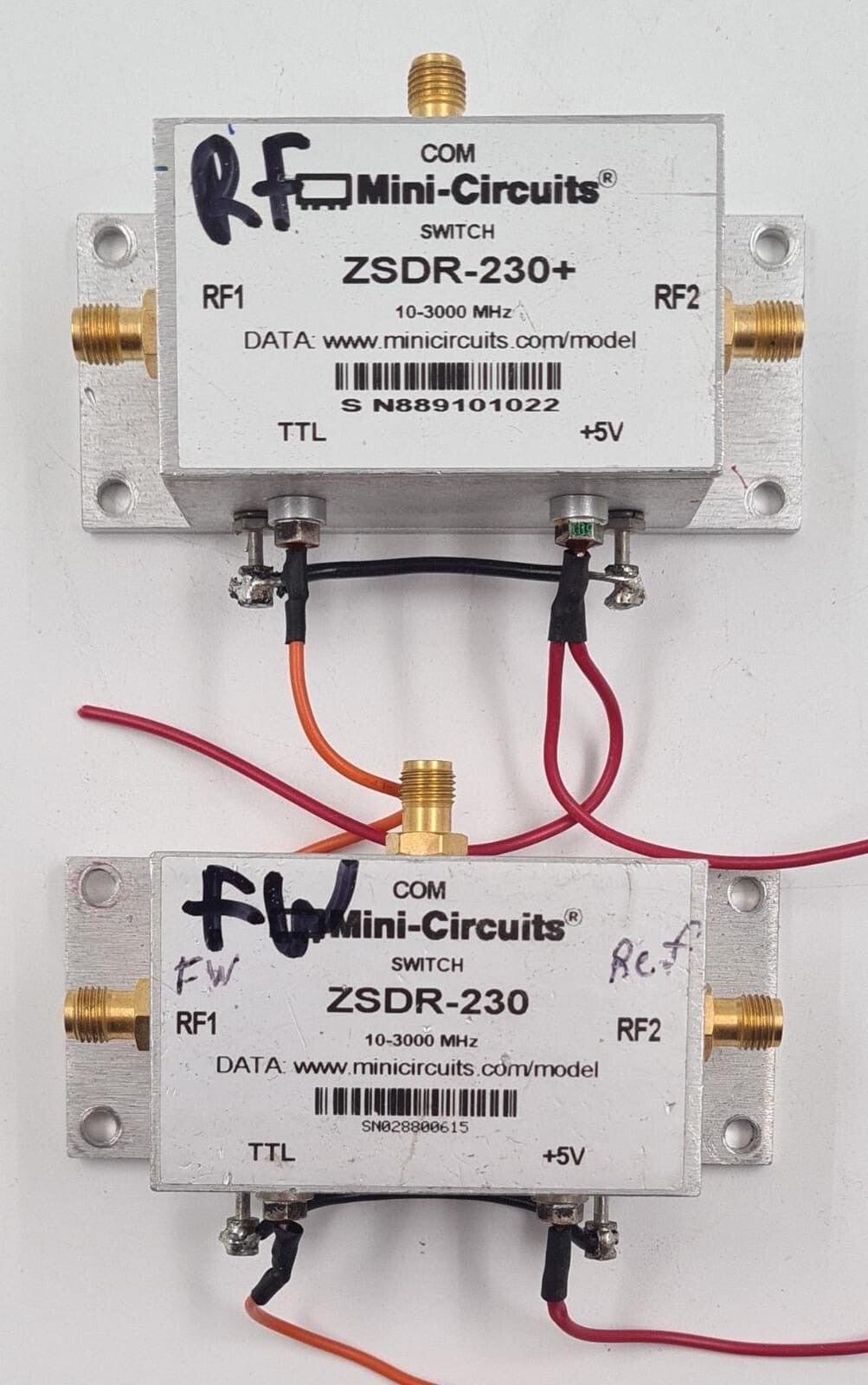 Mini-Circuits ZSDR-230 SMA RF coaxial microwave switch 10–3000MHz with TTL control and metal housing
