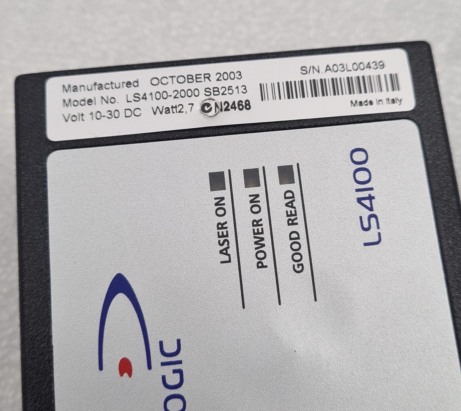 DATALOGIC LS4100-2000 SB2513 Laser Barcode Scanner Head LS4100