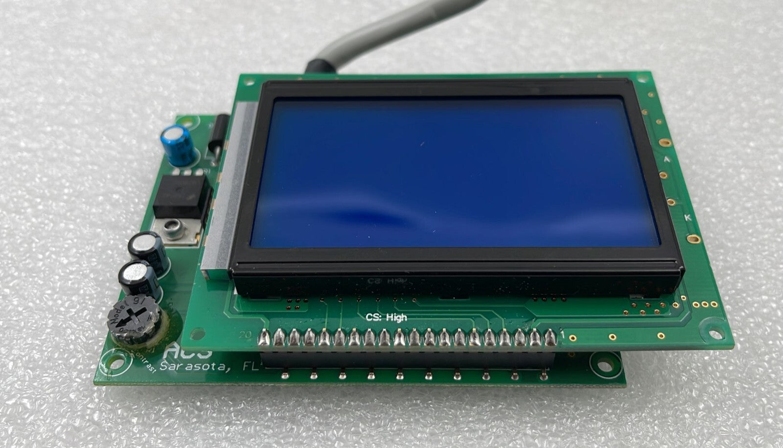 ACS Sarasota PCB Display Terminal ACS-LCD-128X64 W/ WINSTAR Panel WG12864A
