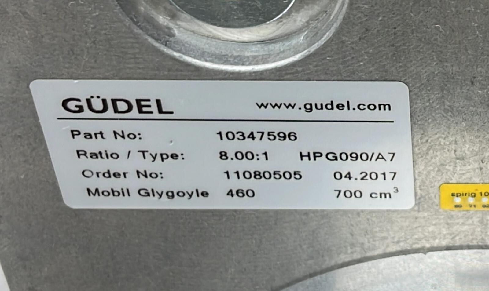 GÜDEL Gear 10347596 HPG090/A7 precision gearbox ratio 8.00:1 industrial motion system