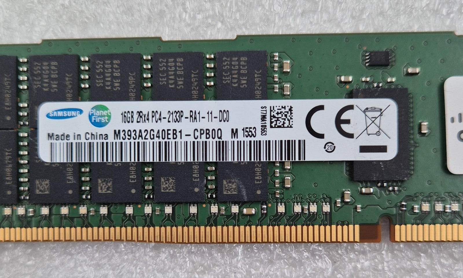 [LOT 6 PCS] Samsung 16GB 2Rx4 PC4-2133P M393A2G40EB1-CPB0Q Server Memory RAM