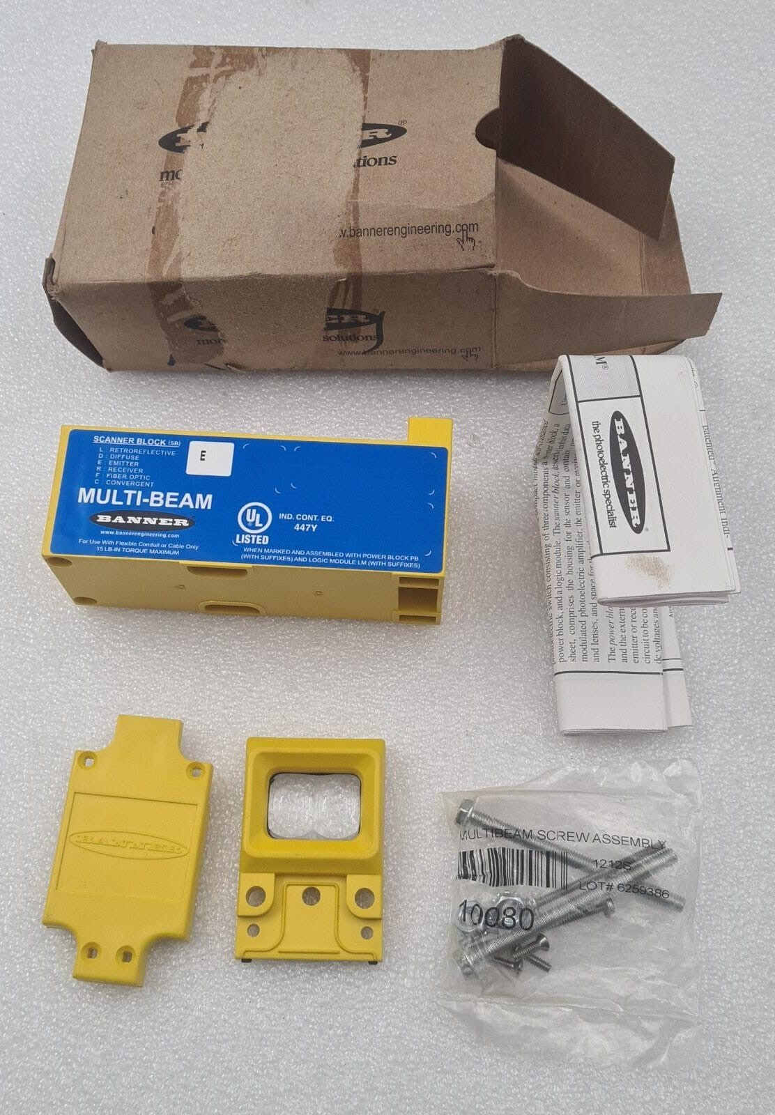 Banner Engineering SBE 16441 MULTI-BEAM PHOTOELECTRIC Scanner Receiver Block