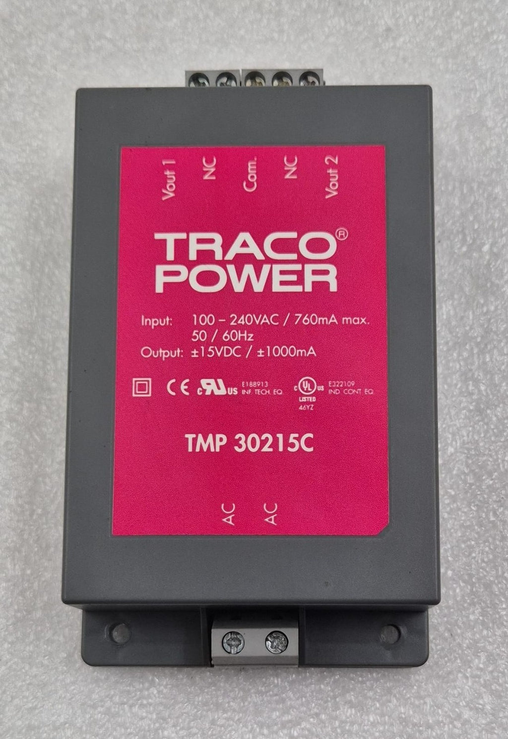 TRACO POWER TMP 30215C Power Supply AC-DC Module 100-240VAC 15VDC