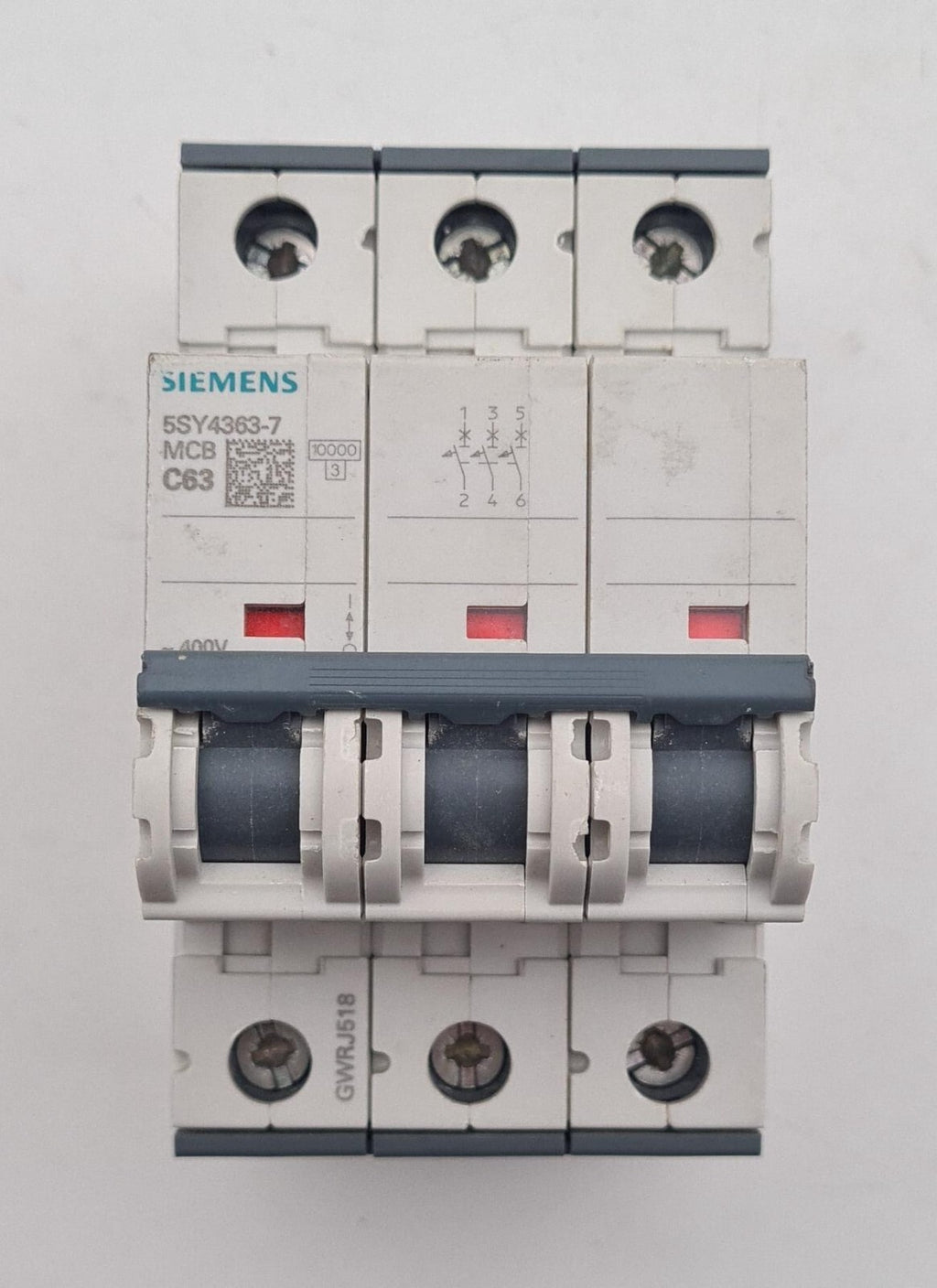 SIEMENS 5SY4363-7 MCB C63 CIRCUIT BREAKER