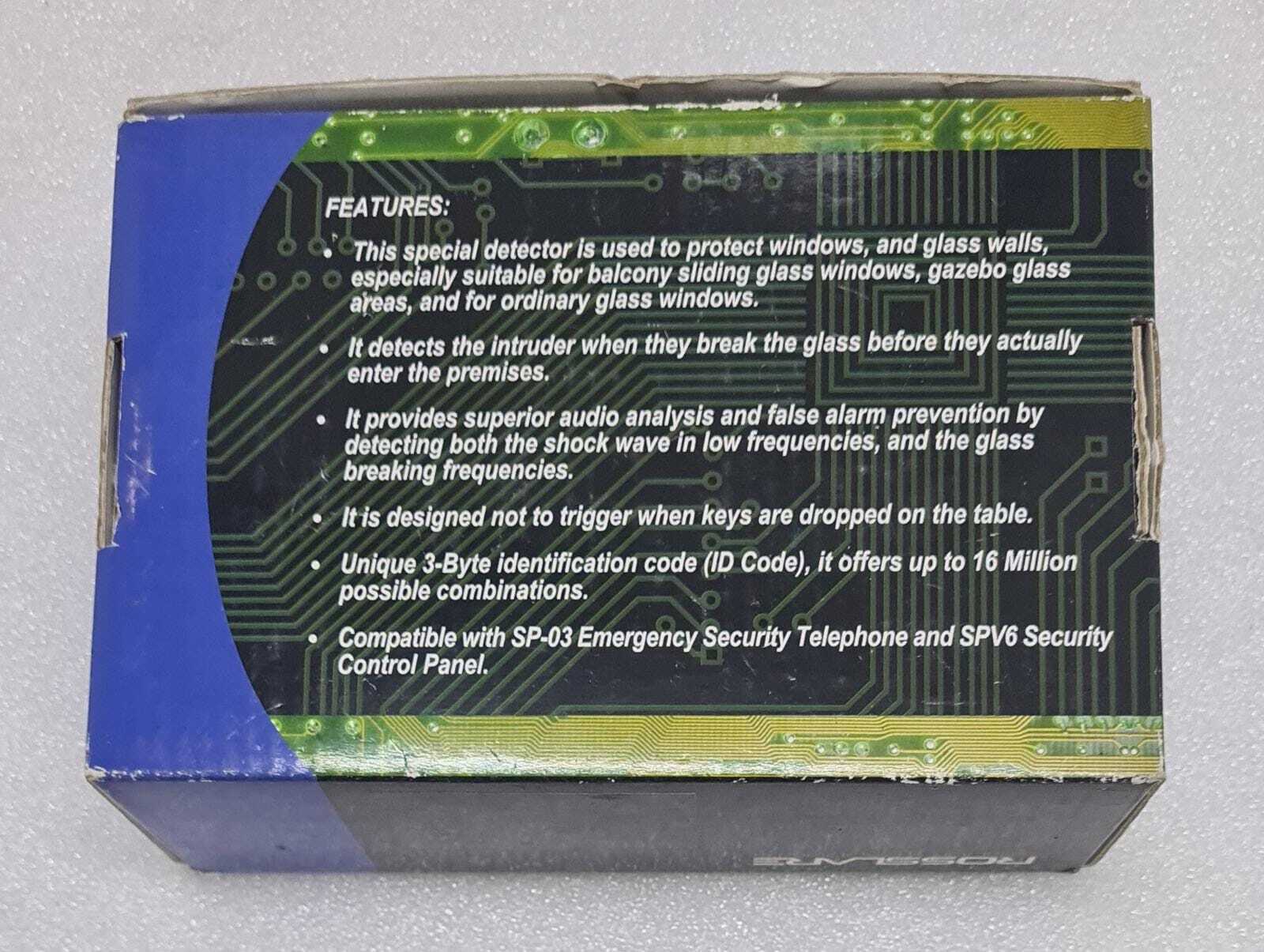 ROSSLARE SECURITY SA-19H 868.35MHz Wireless Glass Break Detector