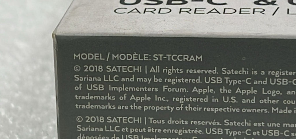 **NEW** [LOT 10 PCS] Satechi USB-C & USB 3.0 Dual Card Reader SD MicroSD Adapter