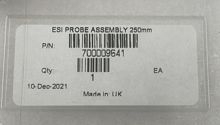 Waters 700009641 ESI probe assembly label close-up