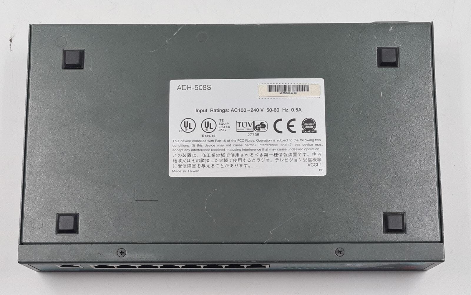 ADDTRON ADH-508S 8-Port 10/100 Mbps Repeater Dual Speed External Hub Ethernet