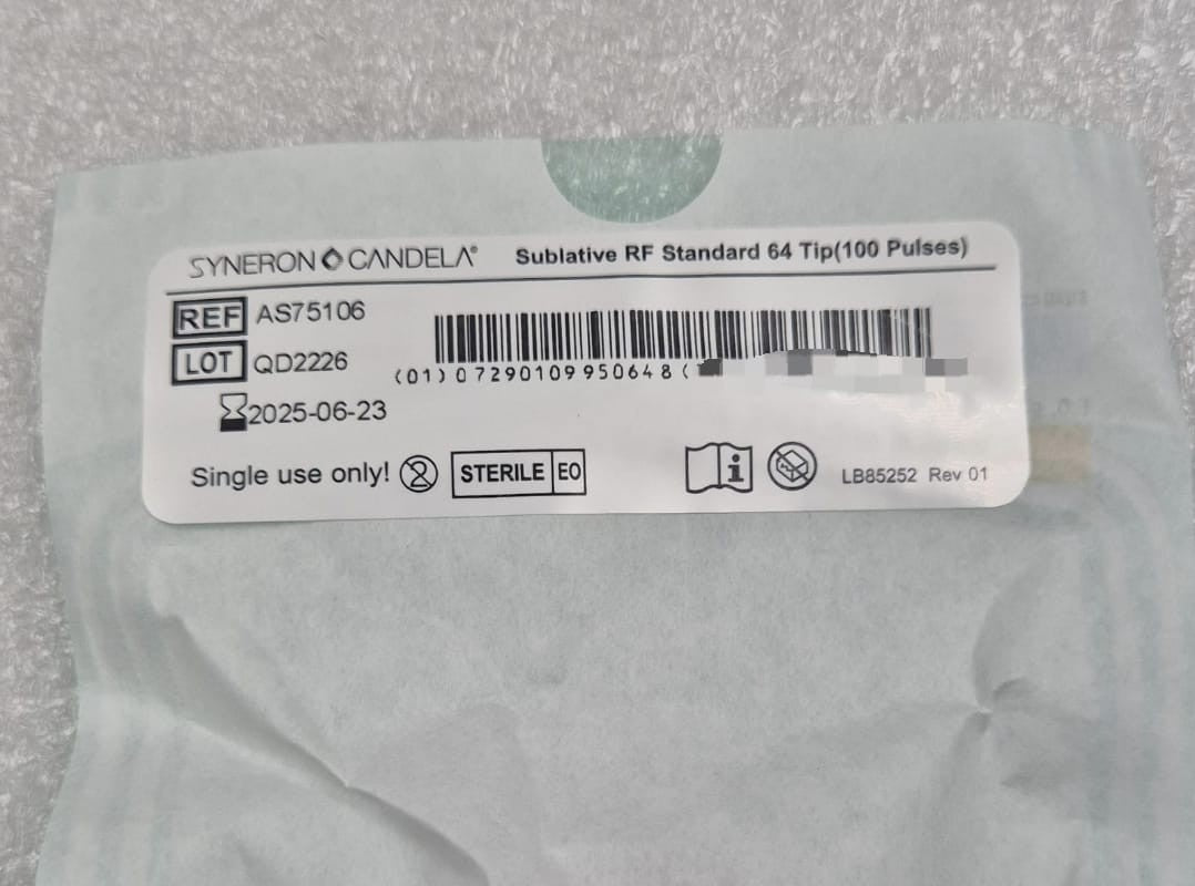 10 PCS PACK SYNERON CANDELA SUBLATIVE RF STANDARD 64 KT71803 Tip AS75106