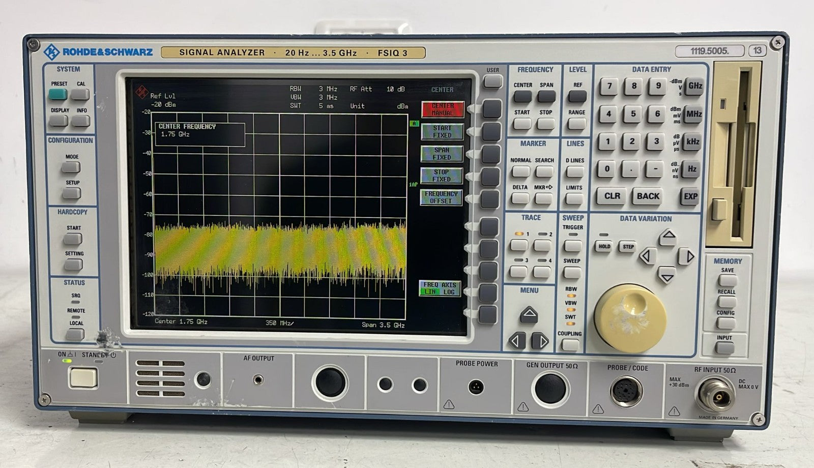 Rohde & Schwarz FSIQ 3  Signal Analyzer 20Hz 3.5GHz