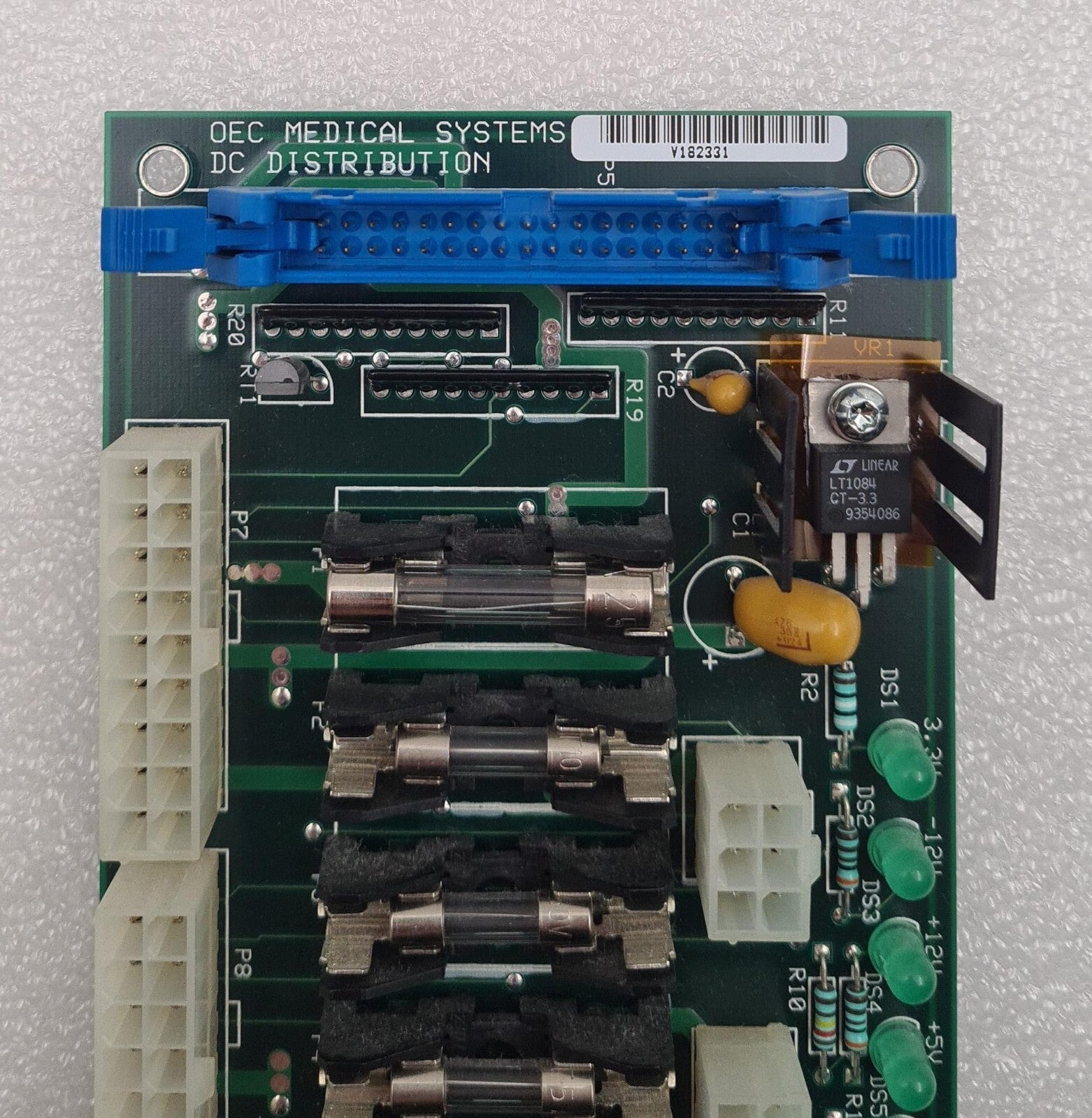 GE OEC DC DISTRIBUTION ASSY 00-879119-01 (B) Board for 9800 Workstation