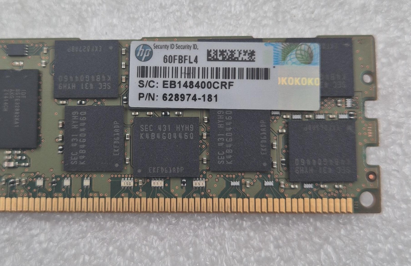 [LOT 8 PCS] SAMSUNG M393B2G70QH0-YH9Q8 16GB 2Rx4 PC3-10600R Server Memory RAM