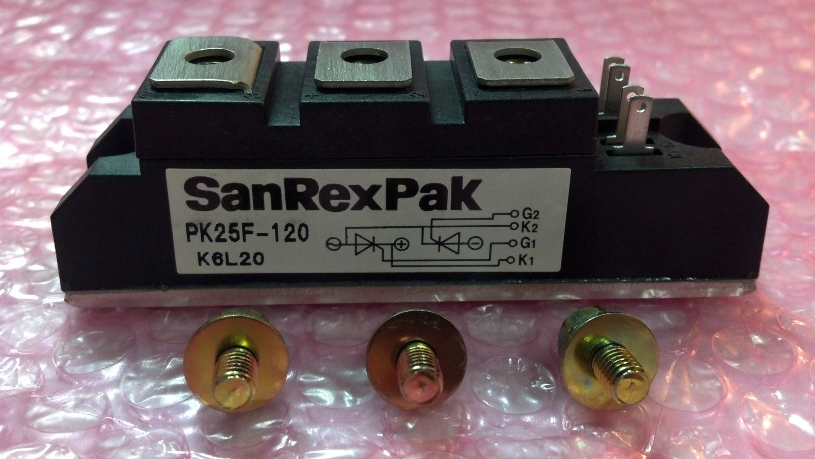 [LOT 4 PCS] SanRexPak PK25F-120 Power Scr Thyristor Module 25 a 1200 v