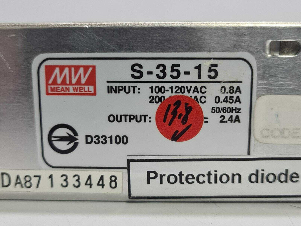 [LOT OF 3] MW Meanwell S-35-15 Single Output DC15V 2.4A Switching Power Supply