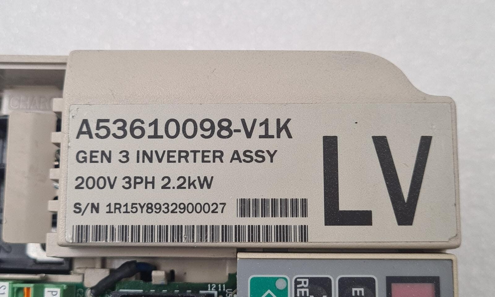 YASKAWA LV CIMR-VC2A0012JSB-0122 A53610098-V1K GEN3 INVERTER ASSY 200V 3PH 2.2kW