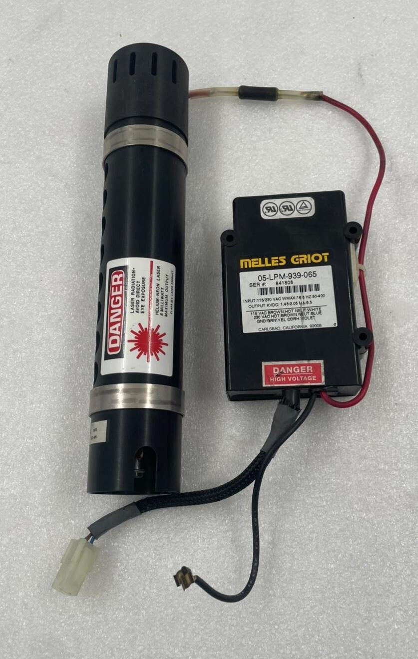 MELLES GRIOT 05-LPM-939-065 Power Supply W/ Laser Light Head