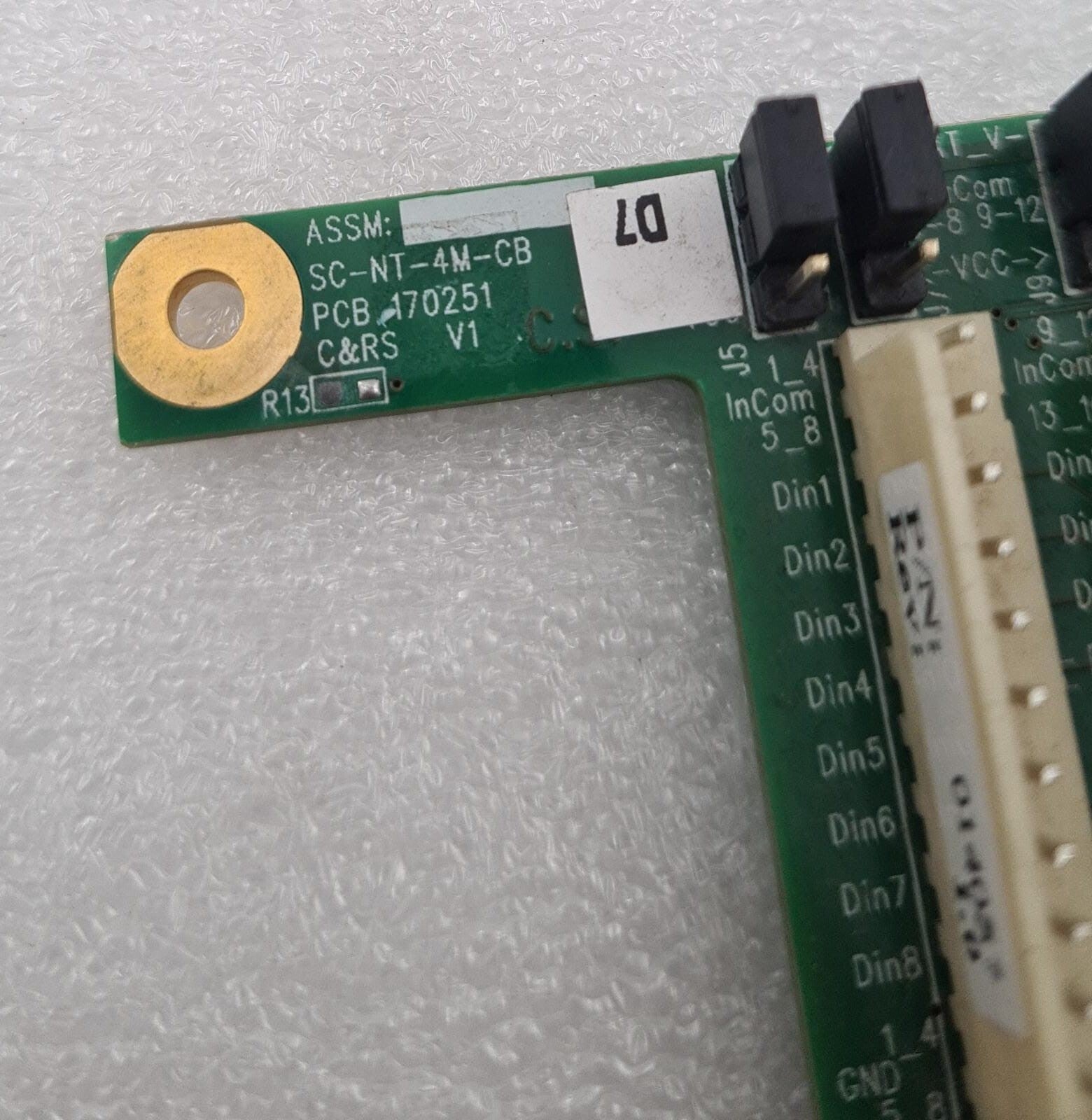 ELMO C&RS 014057 Rev 1.0 AD5264 18/07 SC-NT-4M-CB PCB 170251 Board