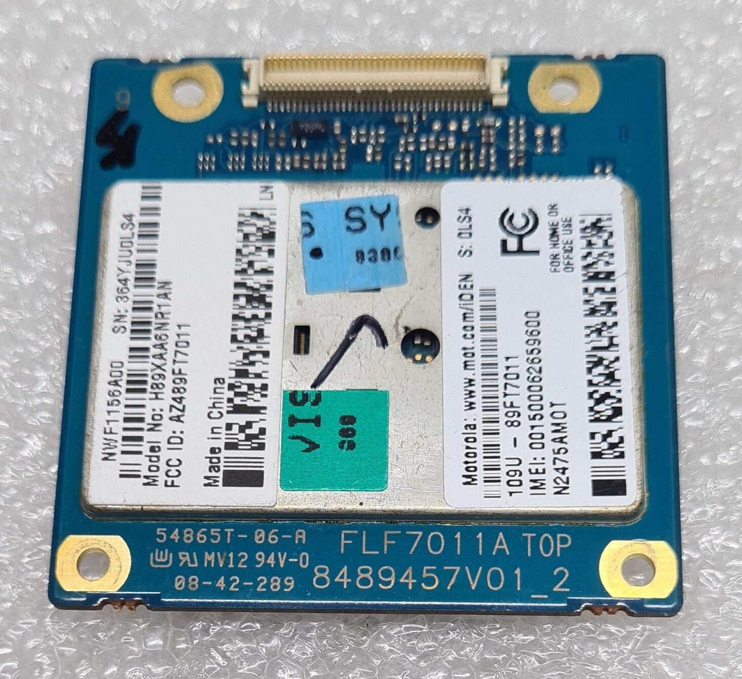 [LOT 12] Motorola iDEN Modem N2475AMOT FLF7011A 8489457V01_2 54865T H89XAA6NR1AN