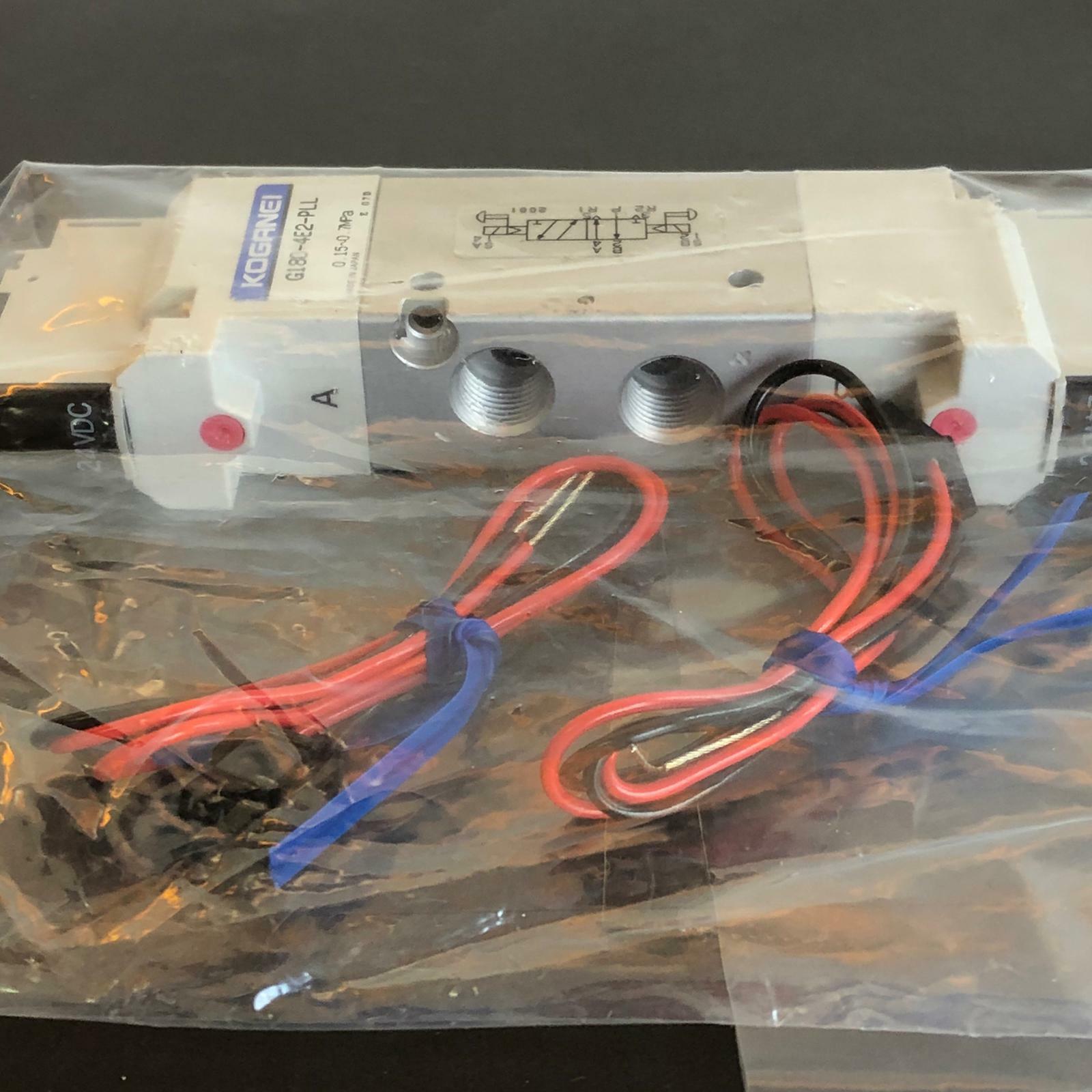 [LOT OF 2] NEW - KOGANEI G180-4E2-PLL Solenoid Valve