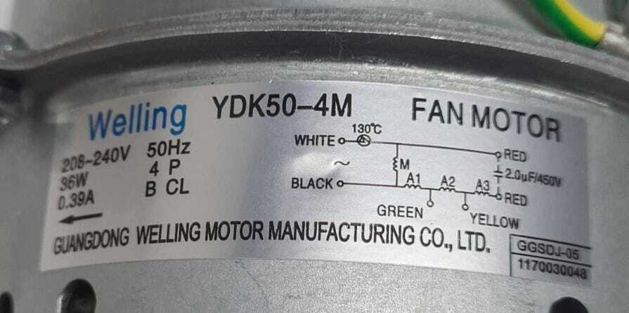 Welling YDK50-4M air conditioning fan Motor