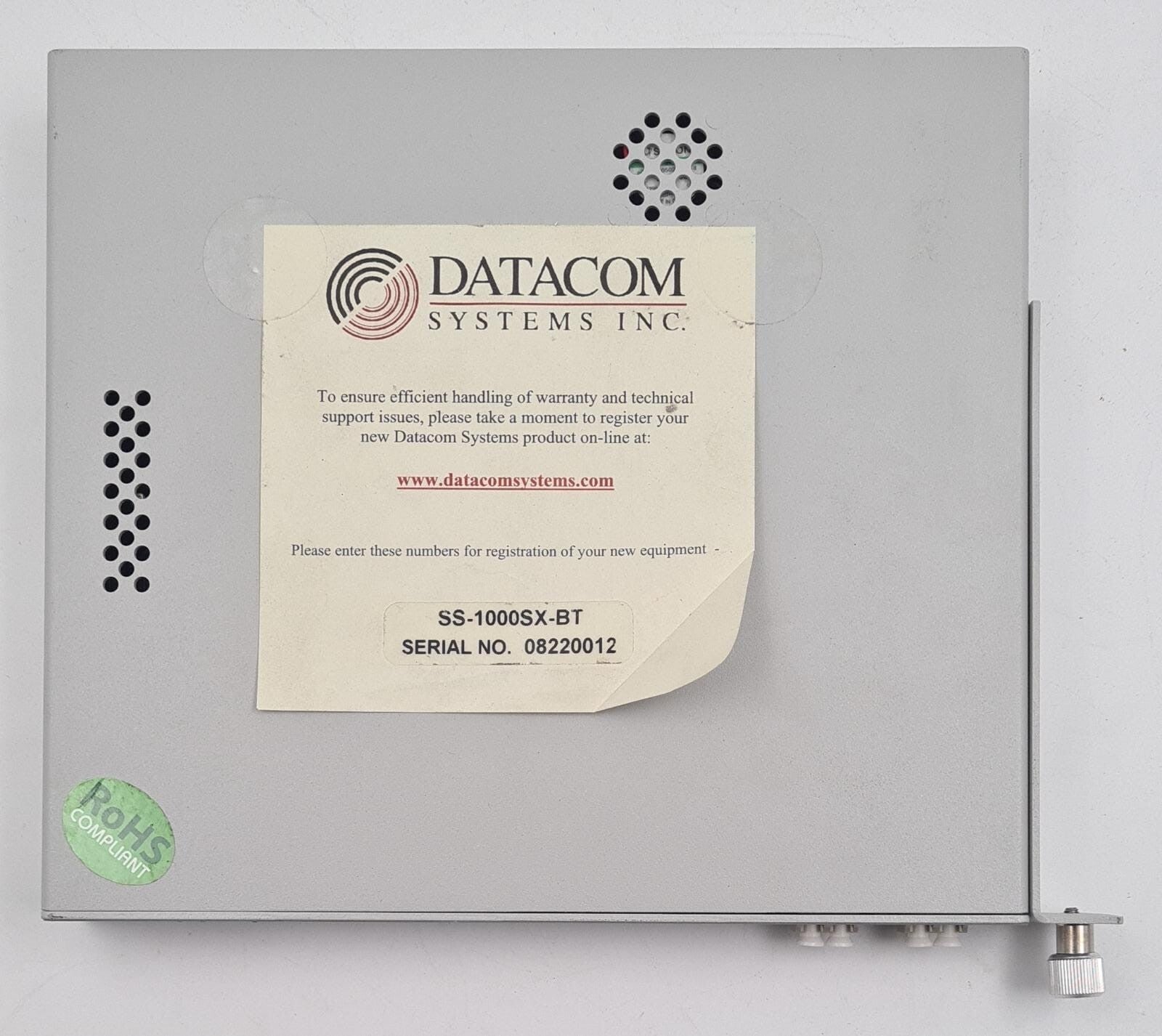 DATACOM SINGLE Stream SS-1000SX-BT TAP SPLITTER 10MB LAN, 100MB LAN, GigE