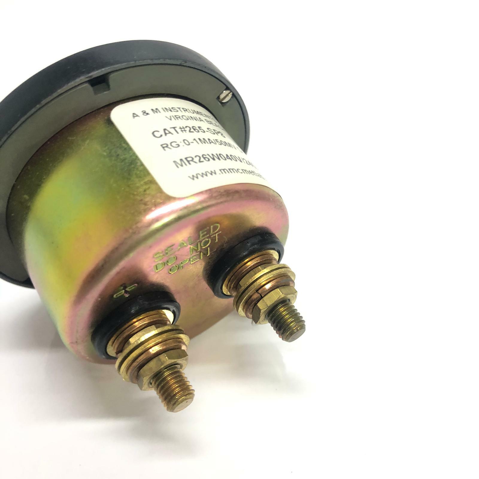 A M Instruments Cat 265Sp8 Sn C 9327 33 Rg 0 1 MA 50 Mv Dc Sc 0 40 V 240 A Dc