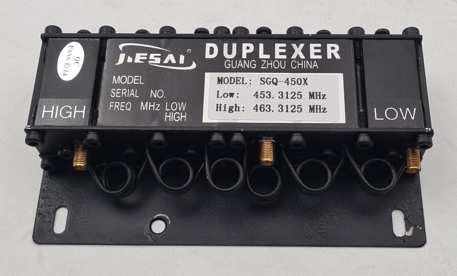 JIESAI DUPLEXER SGQ-450X UHF453.3125/RX 463.3125 MHz Frequency Portable