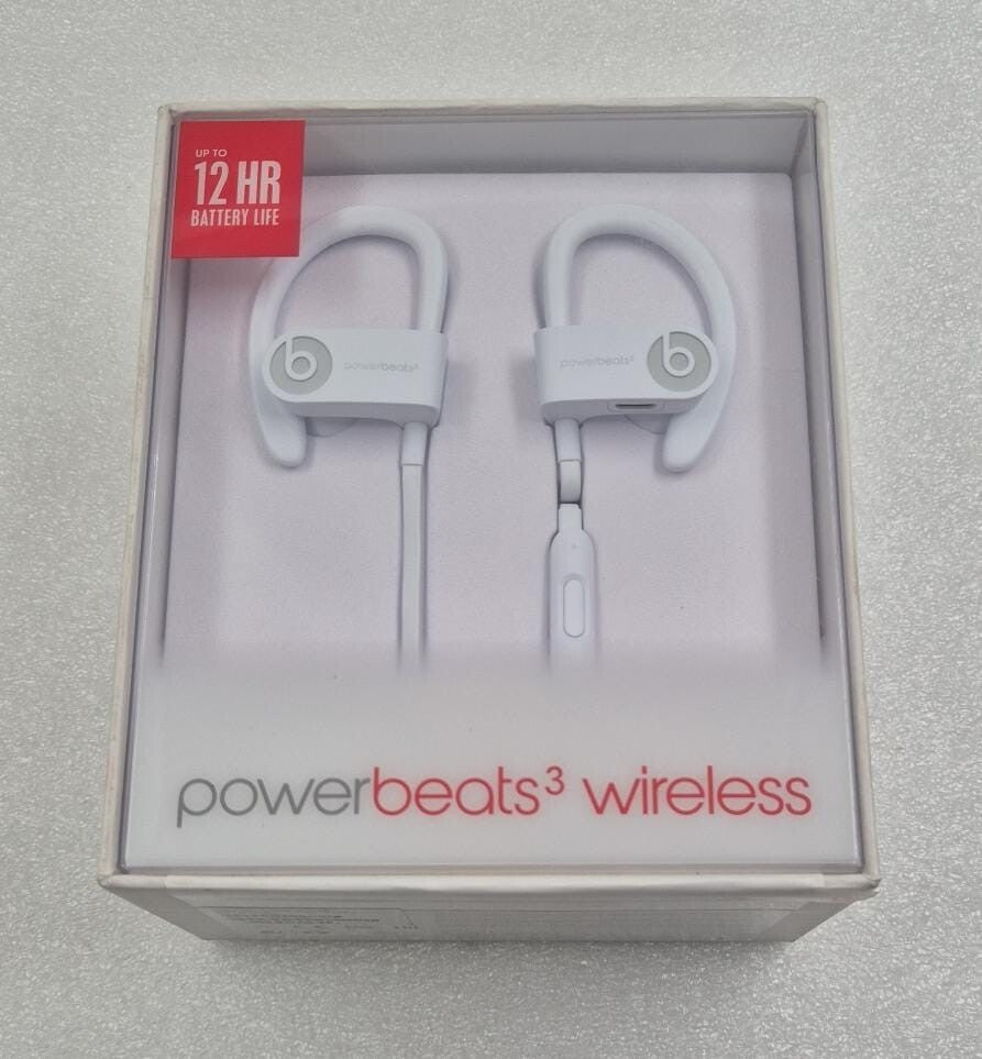 *NEW OEM* Apple Beats by Dr. Dre PowerBeats 3 Wireless White A1747 ML8W2ZM/A