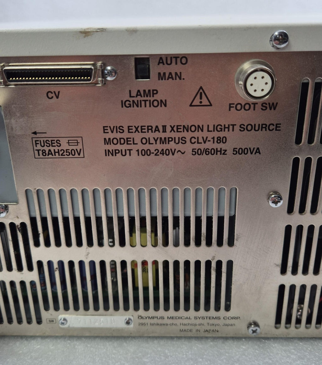 OLYMPUS EVIS EXERA II CLV-180 XENON LIGHT SOURCE
