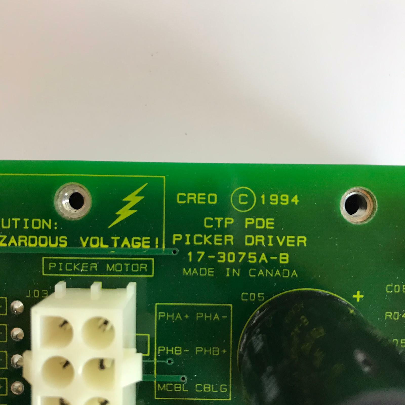CREO SCITEX CTP PDE PICKER DRIVER 17-3075A-B (10-1009D-B) NEW