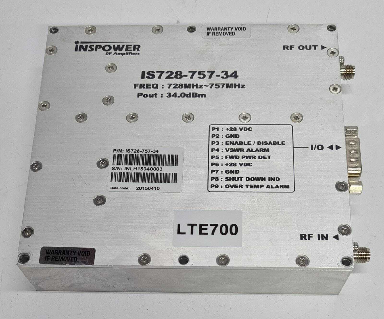 INSPOWER RF Amplifiers IS728-757-34 LTE700
