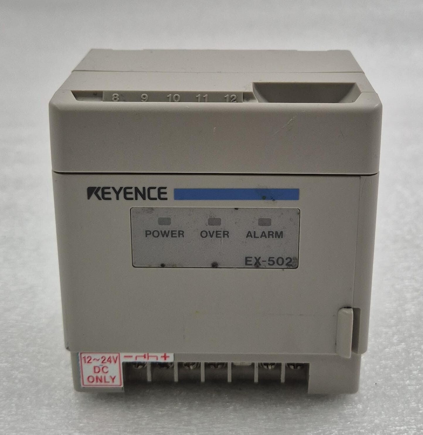 KEYENCE EX-500 SERIES EX-502 Digital Optical Fiber Amplifier Controller 12-24V