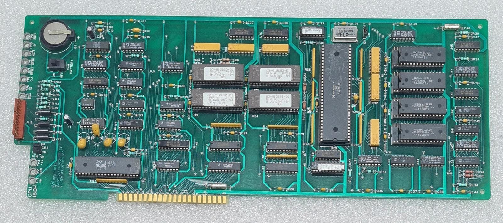 Varian CPU Main Board ASSY 03-917950 SCHEM 03-917953-00