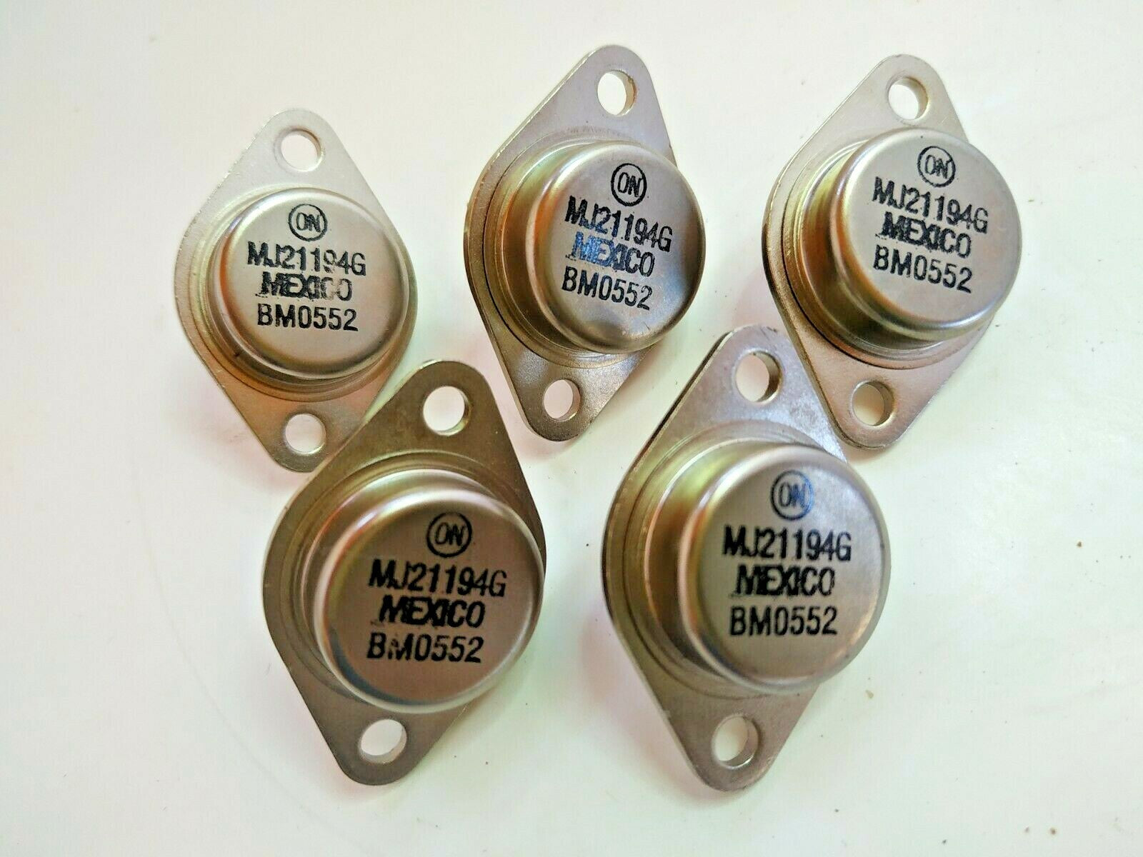 [LOT OF 5 PCS] MJ21194G BM0552 TO-3 Silicon Power Transistor