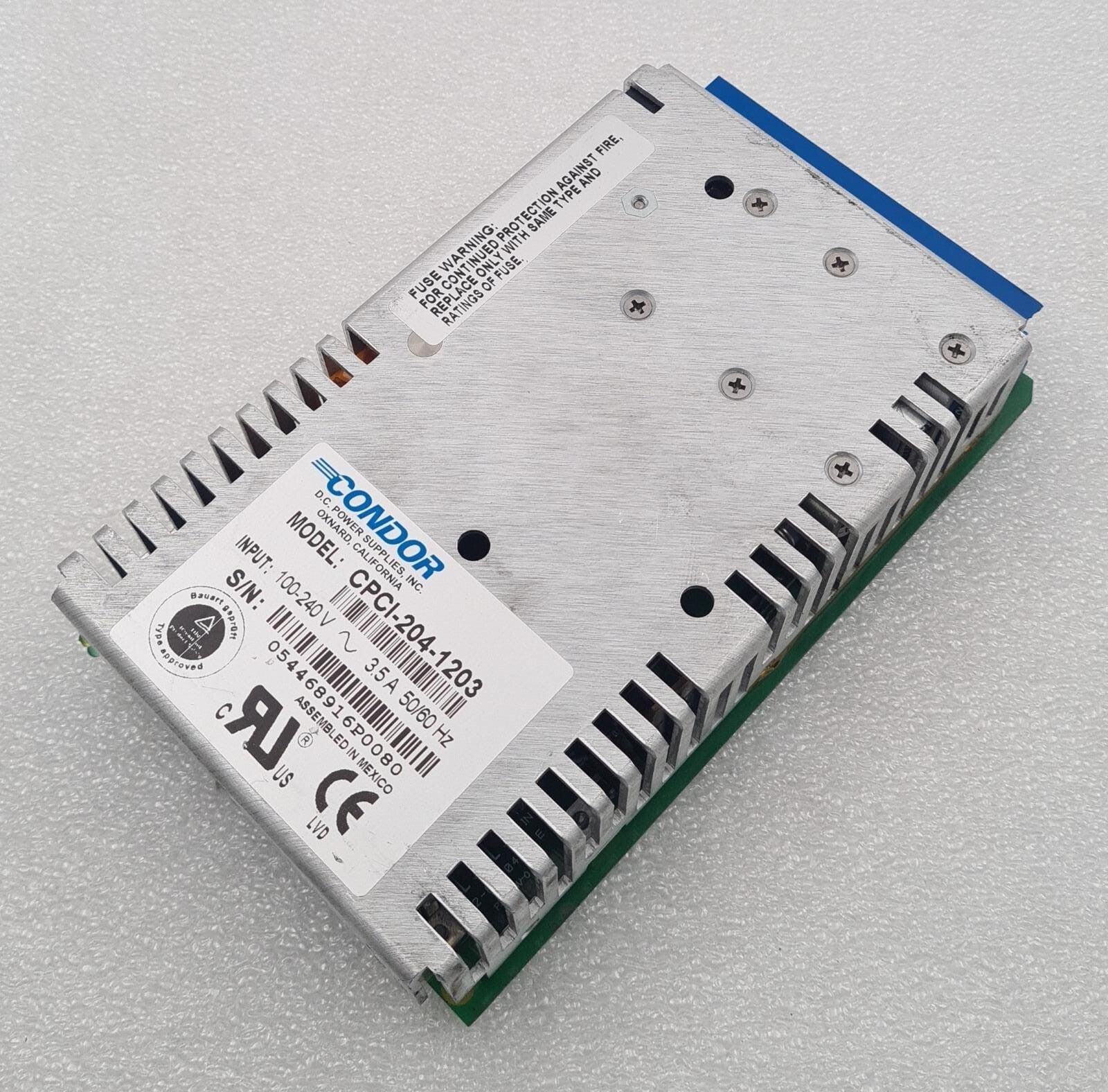 CONDOR CPCI-204-1203 Power Supply 100-240V 3.5A