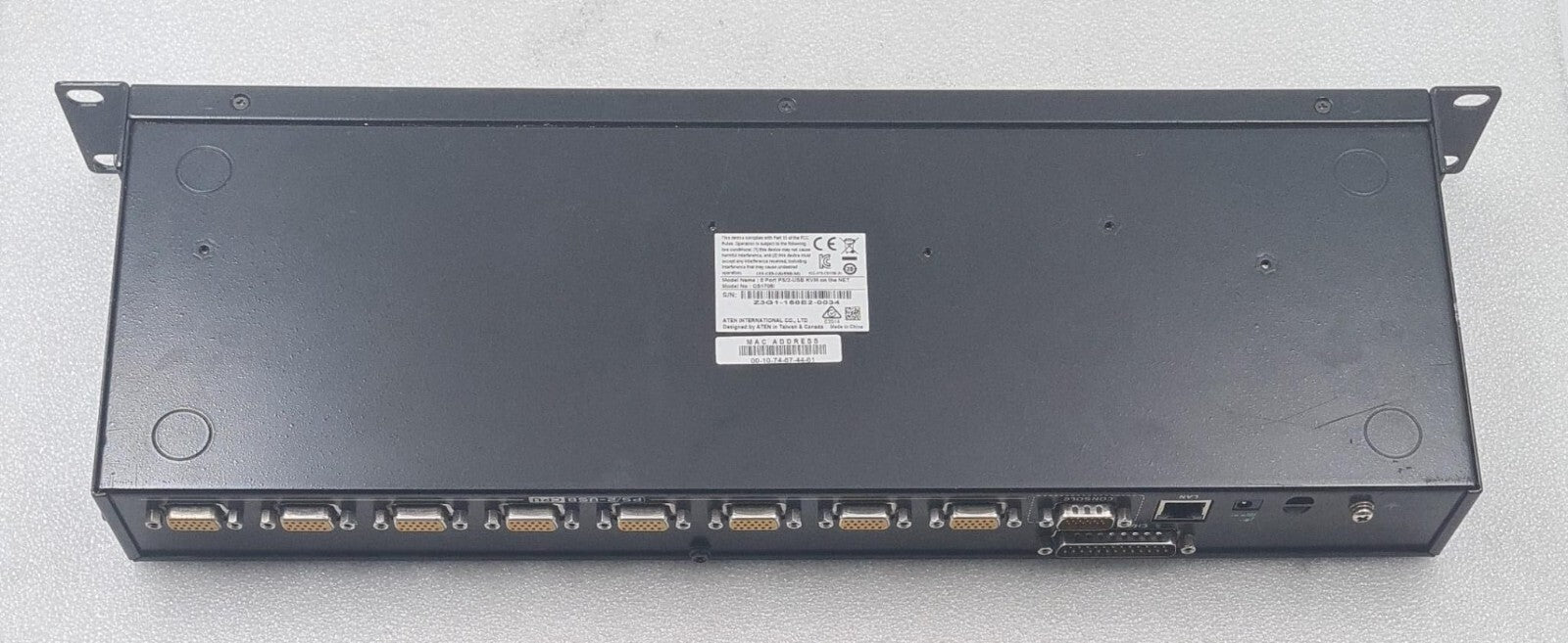 ATEN MASTER VIEW 8-PORT PS/2-USB KVM ip on the NET CS1708i KVMP Switch **AS-IS**