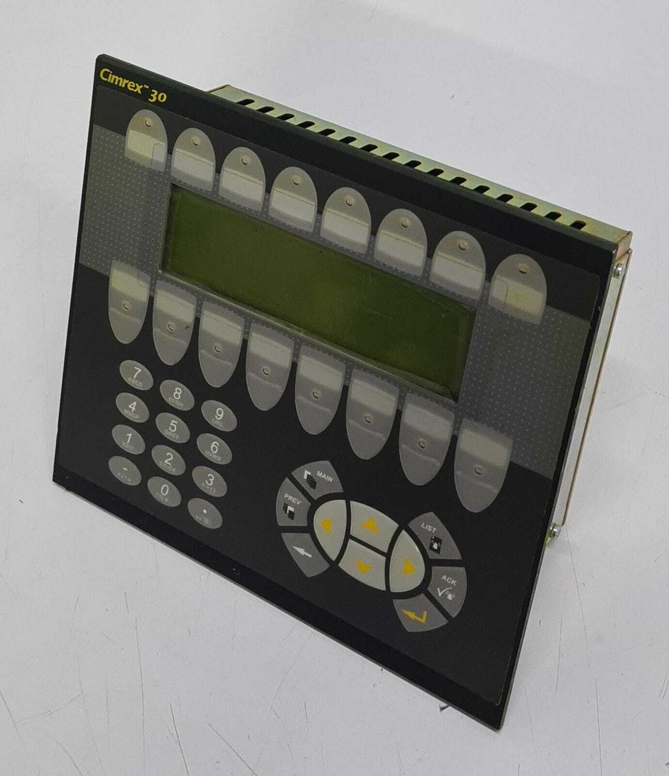 Beijer CIMREX 30 operator panel angled front view