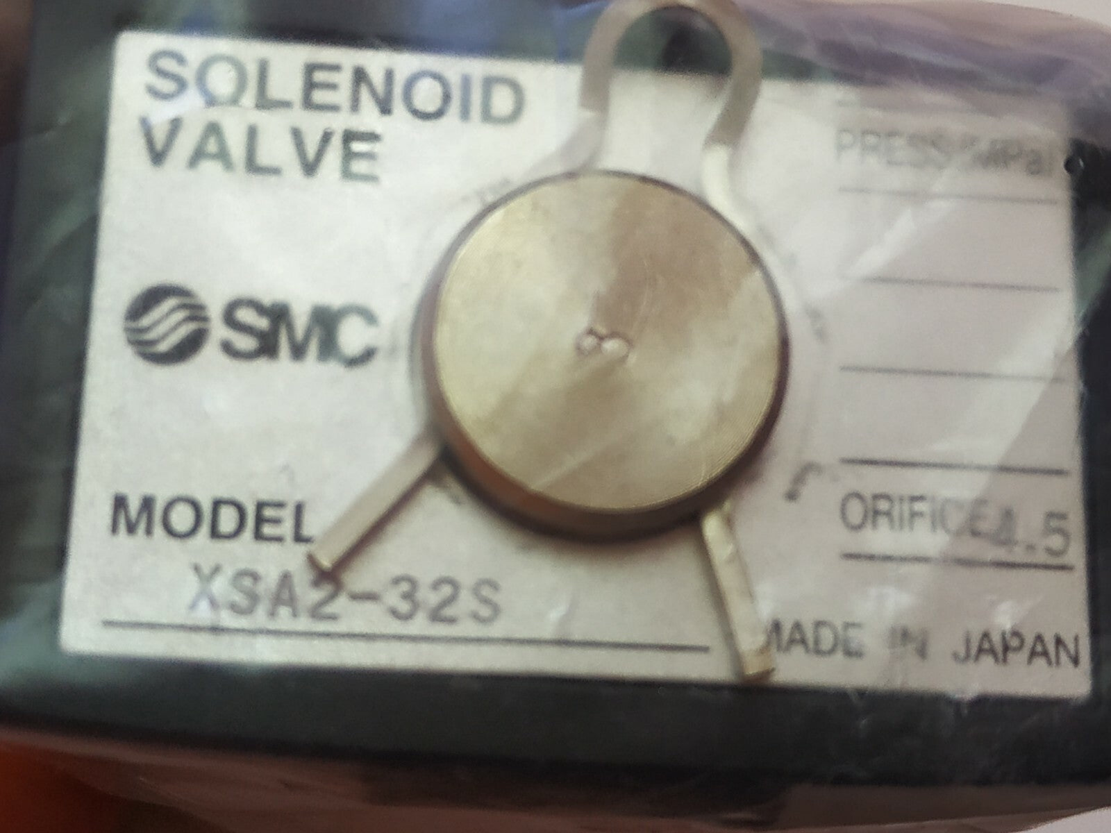 SMC XSA2-32S 5dl2 High Vacuum Solenoid Valve