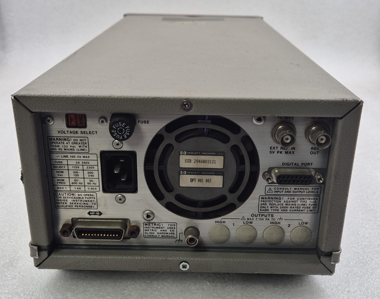 HP 8904A MULTIFUNCTION SYNTHESIZER DC-600 kHz **AS-IS**