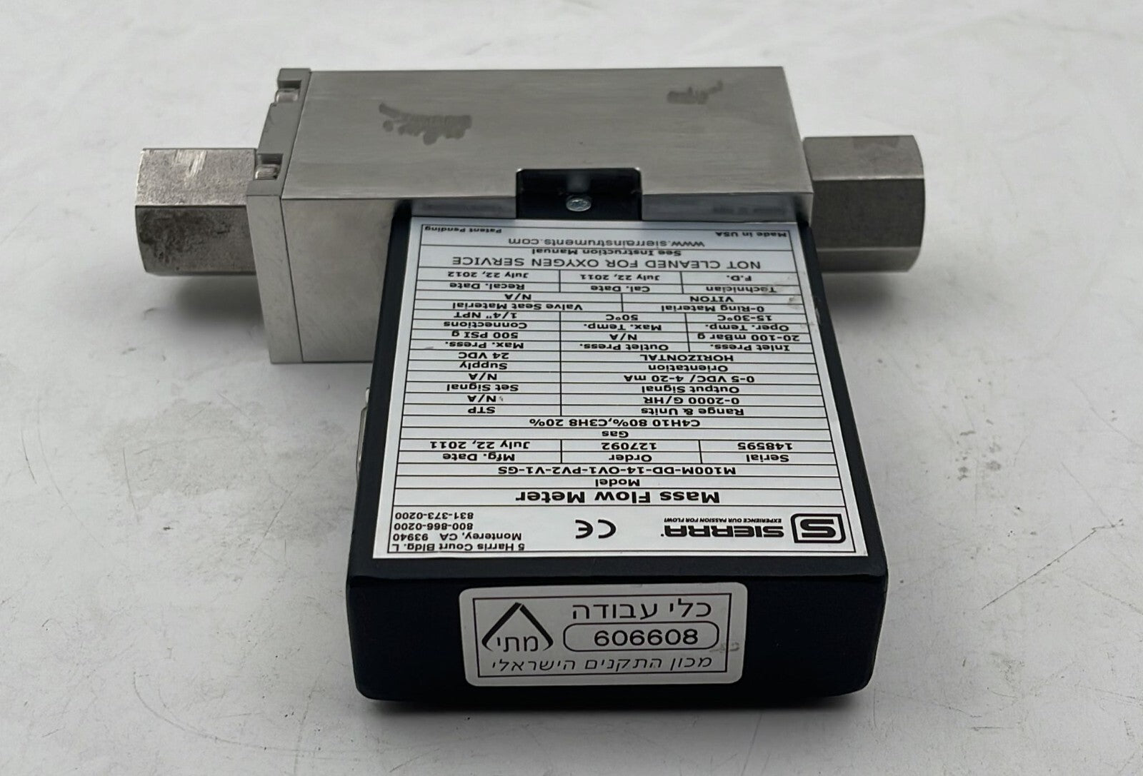 SIERRA M100M-DD-14-OV1-PV2-V1-GS MASS FLOW METER **AS IS