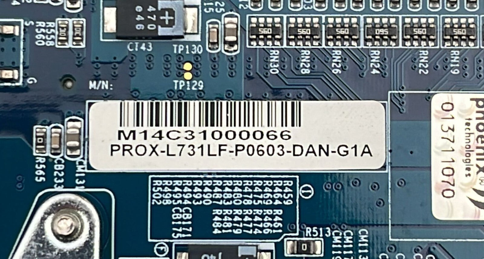 Embedded PROX-L731LF-P0603-DAN-G1A Motherboard 17-102-073110 LB-731LF
