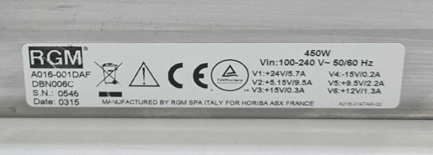 RGM SPA A016-001DAF DBN006C Power Supply Unit PSU 450W for HORIBA ABX