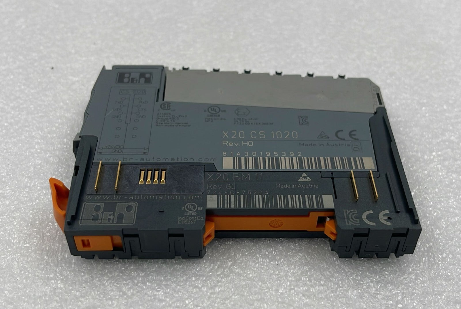 B&R Automation X20 CS 1020 Digital Control Module W/ X20 BM 11