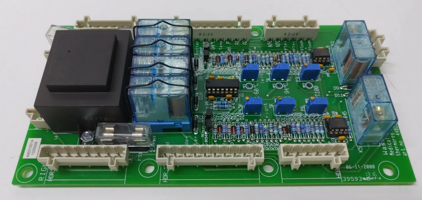 WASSENBURG MEDICAL DEVICES B.V. PCB BOARD 44023001 W/ WHITE Connectors
