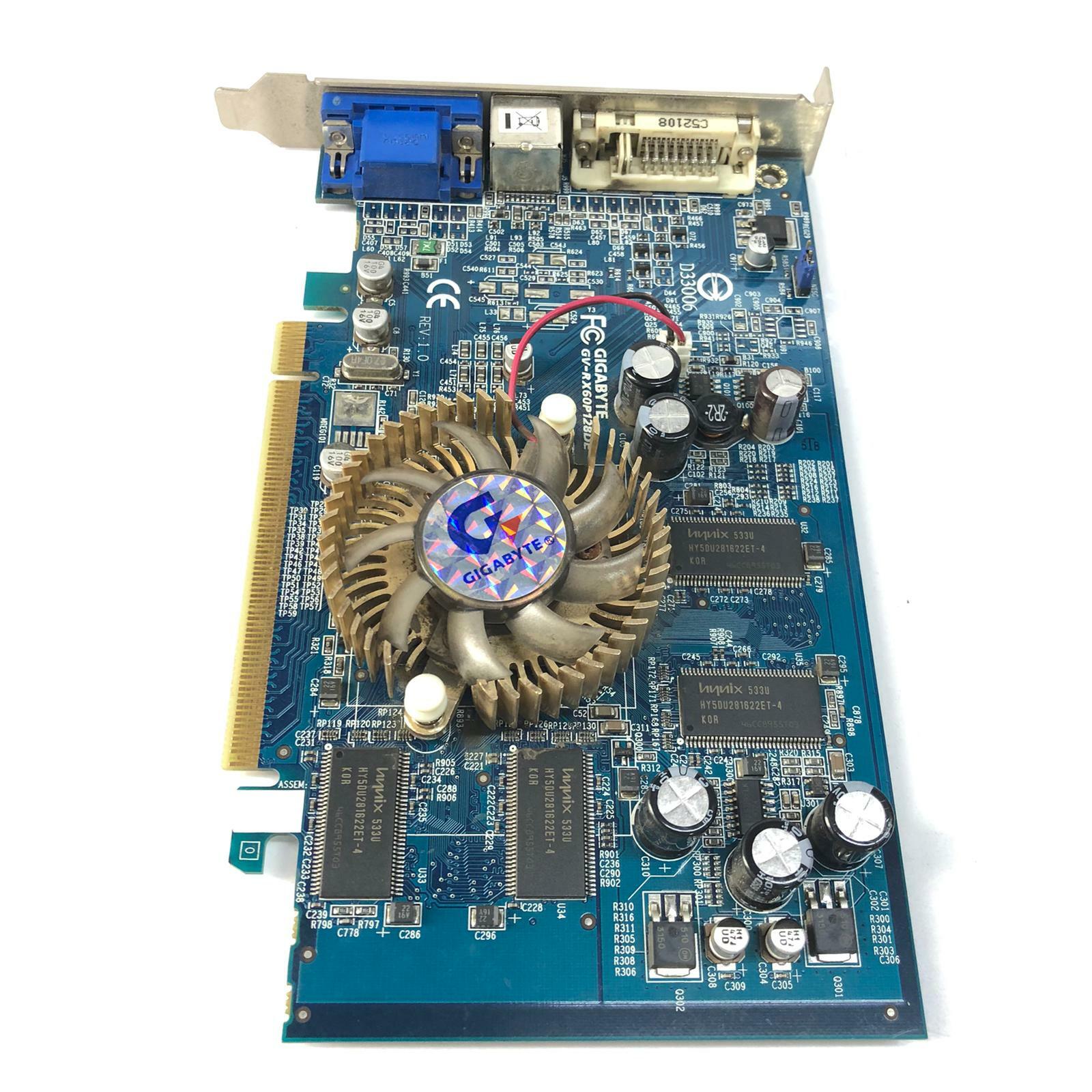 GIGABYTE GV-RX60P128DE ATI Radeon PRO 128MB DDR 128-bit PCIe VGA